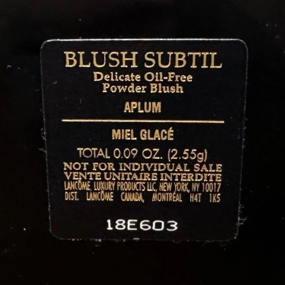 RARE Lancome Blush Subtil Duo Womens 0.09oz Aplum / Miel Glace‎ Powder
